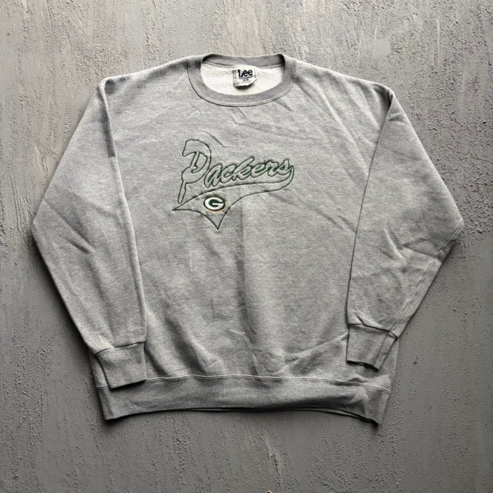 Vintage Green Bay Packers Sweatshirt XL Grey 1990s NFL Football